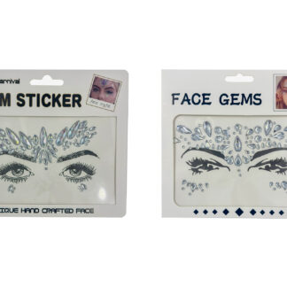 ΑΥΤΟΚΟΛΛΗΤΑ ΚΡΥΣΤΑΛΑΚΙΑ ΠΡΟΣΩΠΟΥ 2 ΣΧΕΔΙΑ 16,50cm X 15cm