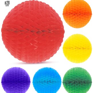 ΧΑΡΤΙΝΕΣ ΜΠΑΛΛΕΣ ΔΙΑΜΕΤΡΟΥ 28εκ 6 ΧΡΩΜΑΤΑ ΑΣΟΡΤΙ