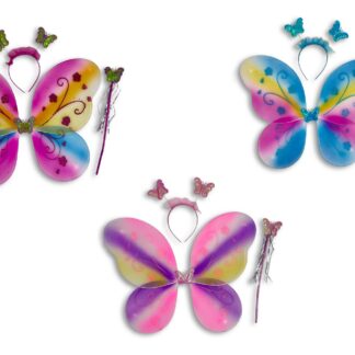 ΣΕΤ ΠΕΤΑΛΟΥΔΑΣ 3 ΧΡΩΜΑΤΑ 
ΠΕΡΙΛΑΜΒΑΝΕΙ ΦΤΕΡΑ, ΣΤΕΚΑ κ ΡΑΒΔΑΚΙ