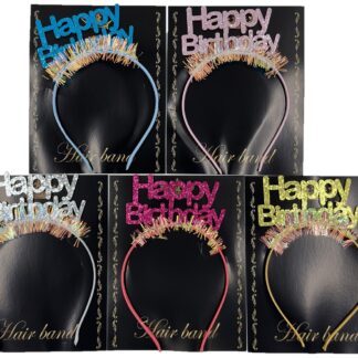 ΣΤΕΚΑ "HAPPY BIRTHDAY" 5 ΧΡΩΜΑΤΑ ΑΣΟΡΤΙ