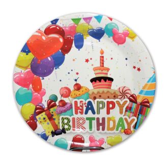 ΠΙΑΤΑΚΙΑ HAPPY BIRTHDAY 23εκ 6 ΤΕΜ