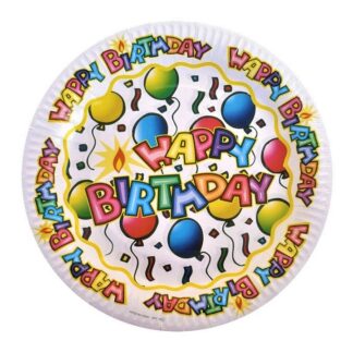 ΠIATΑΚΙΑ HAPPY BIRTHDAY 23 εκ 6 ΤΕΜ